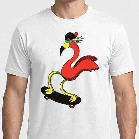 Férfi Imperial póló - Gördeszkás Flamingó