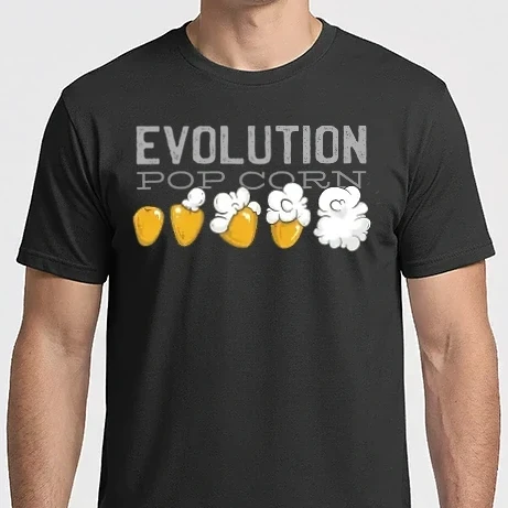 Férfi Imperial póló - Popcorn Evolúció