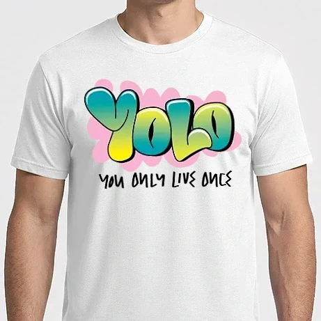 Férfi Imperial póló - YOLO - You only live once