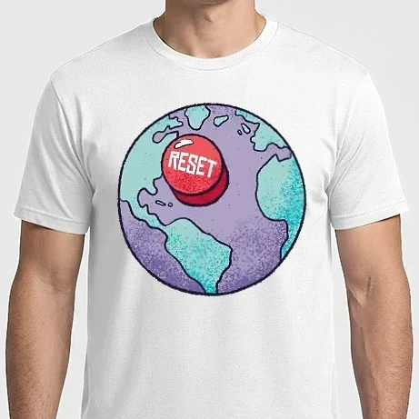 Férfi Imperial póló - Reset Föld