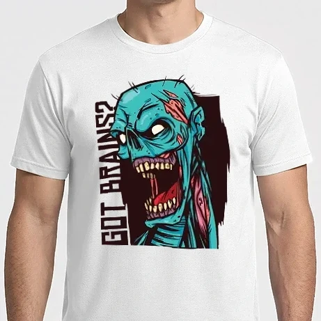 Férfi Imperial póló - Got Brains? Zombi Fej
