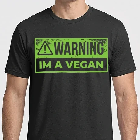 Férfi Imperial póló - Figyelem, Vegán vagyok