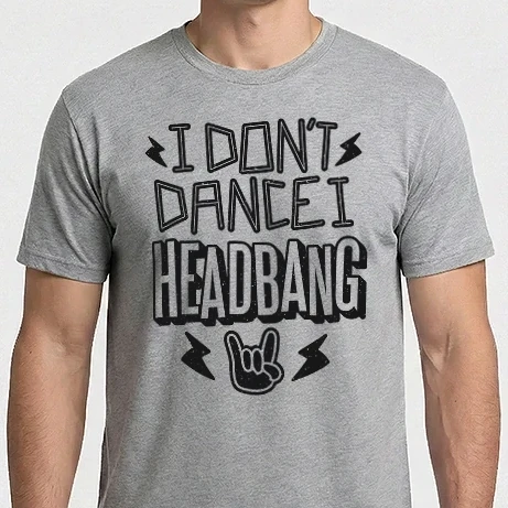 Férfi Imperial póló - Nem táncolok, Headbangelek