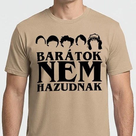 Férfi Imperial póló - Barátok nem hazudnak Stranger Things színezhető