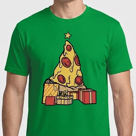 Férfi Imperial póló - Pizza Karácsonyfa