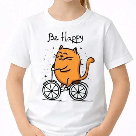 Uniszex gyerek Póló - Be happy