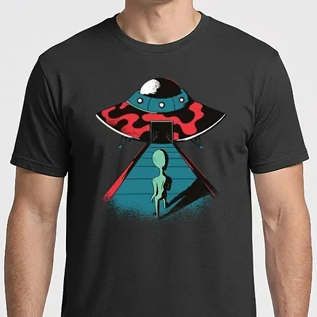 Férfi Imperial póló - Alien Ufo