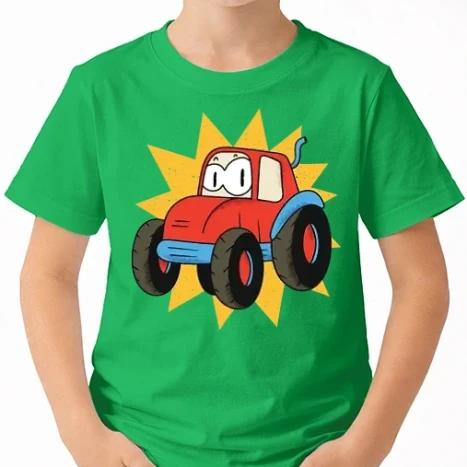 Uniszex gyerek Póló - Cuki Traktor Gyerekeknek