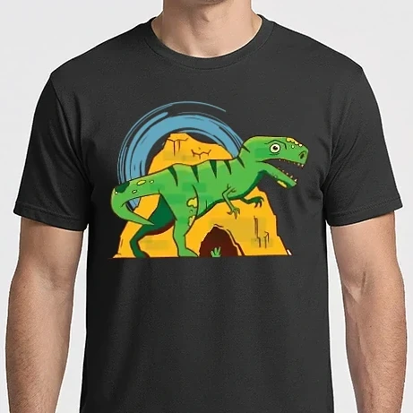 Férfi Imperial póló - T-rex Dinoszaurusz