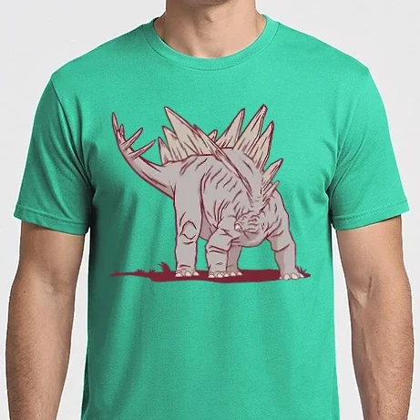 Férfi Imperial póló - Stegosaurus Dinoszaurusz