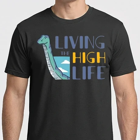 Férfi Imperial póló - Living the High Life Dinoszaurusz