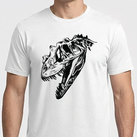 Férfi Imperial póló - T-rex Koponya