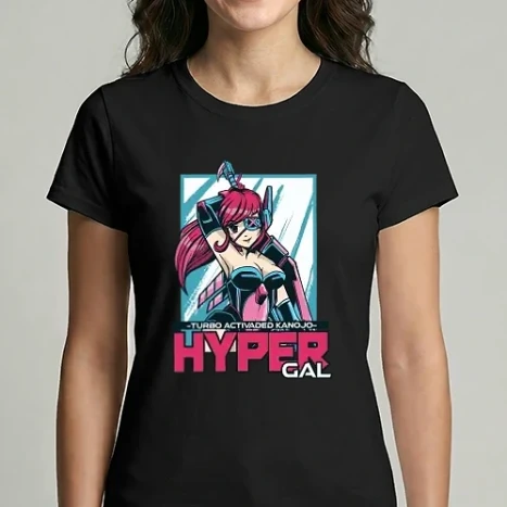 Női Imperial póló - Hyper Gal - Anime lány