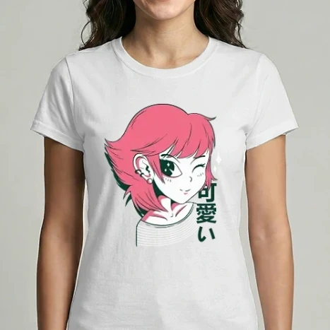 Női Imperial póló - Cuki Anime lány