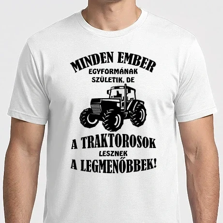 Férfi Imperial póló - Traktoros fekete