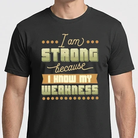 Férfi Imperial póló - I Am Strong Because I Know My Weakness