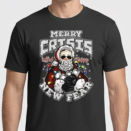 Férfi Imperial póló - Merry Crisis and Happy New Fear