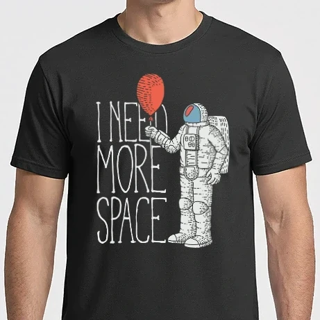 Férfi Imperial póló - I Need More Space - Astronaut