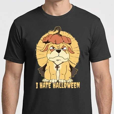 Férfi Imperial póló - Utálom a Halloweent Kutyás