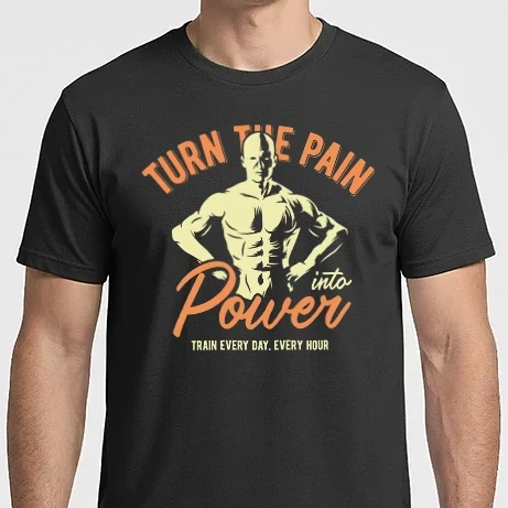 Férfi Imperial póló - Turn The Pain Power Gym