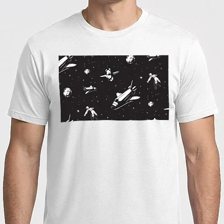 Férfi Imperial póló - Űrhajós minta