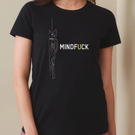 Női prémium kerek nyakú póló  - MindFuck