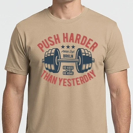 Férfi Imperial póló - Push Harder Than Yesterday