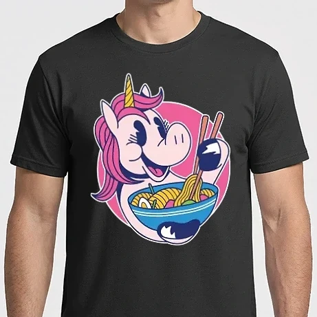 Férfi Imperial póló - Unikornis Ramen