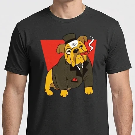 Férfi Imperial póló - Angol Bulldog Szivarral