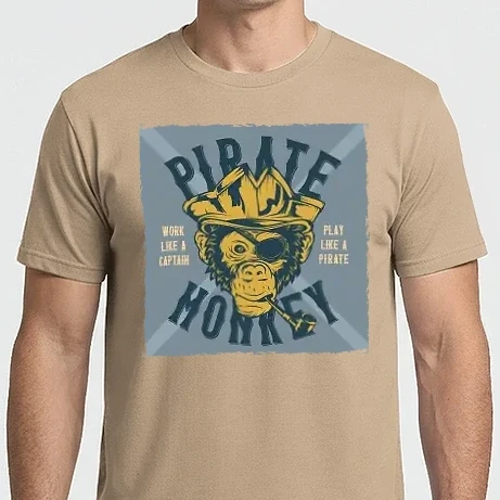 Férfi Imperial póló - Pirate Monkey