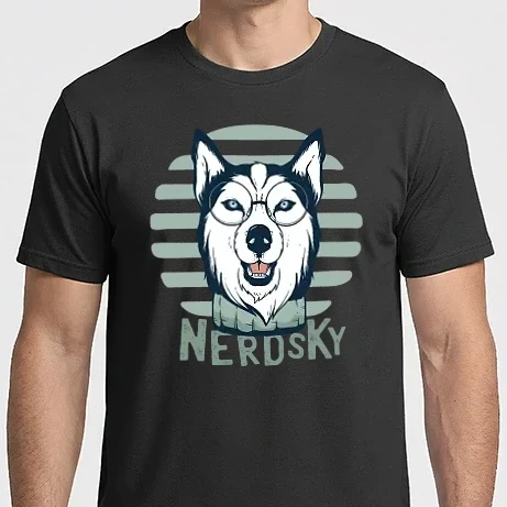 Férfi Imperial póló - Nerdsky Husky
