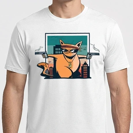 Férfi Imperial póló - Gengszter Cica