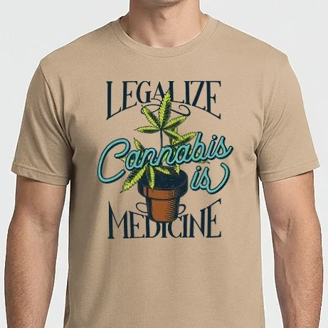Férfi Imperial póló - Legalize Cannabis is Medicine