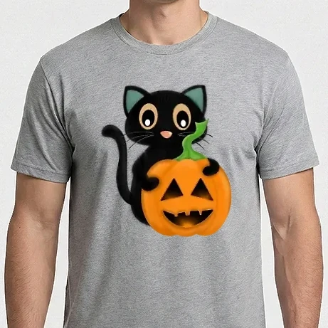 Férfi Imperial póló - Halloween cica