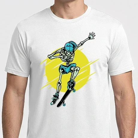 Férfi Imperial póló - Gördeszkás Csontváz