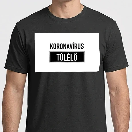 Férfi Imperial póló - Koronavírus túlélő maszk