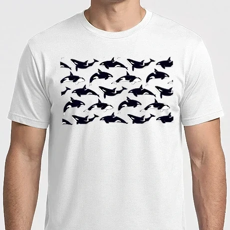 Férfi Imperial póló - Gyilkos bálnás minta