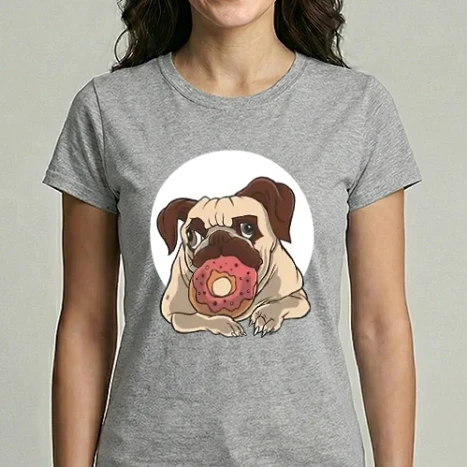 Női Imperial póló - Pug&Donut