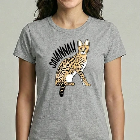 Női Imperial póló - Savannah Cat