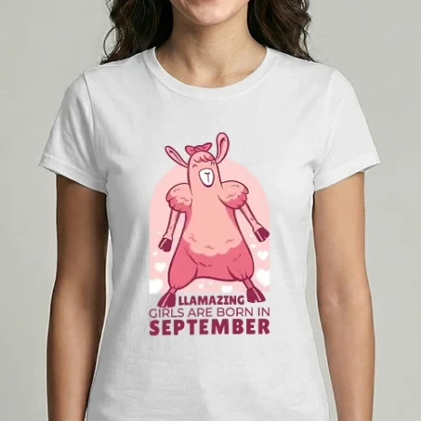 Női Imperial póló - Llamazing girls are born in september