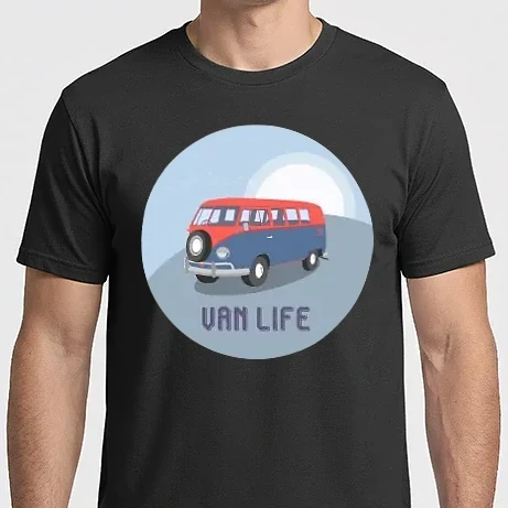 Férfi Imperial póló - Van life 5 - Volkswagen