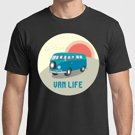 Férfi Imperial póló - Van life  - Volkswagen