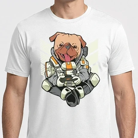 Férfi Imperial póló - Gaming Soldier Pug