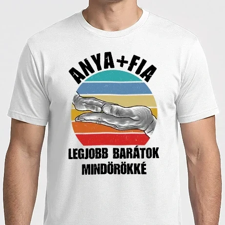 Férfi Imperial póló - ANYA + FIA - Legjobb barátok mindörökké
