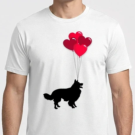 Férfi Imperial póló - border collie lufival