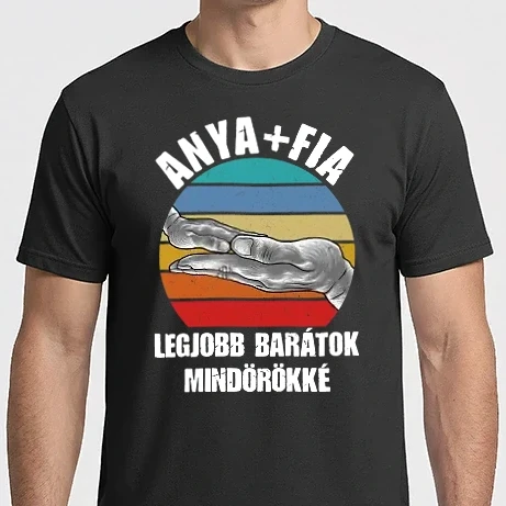 Férfi Imperial póló - ANYA + FIA - Legjobb barátok mindörökké light