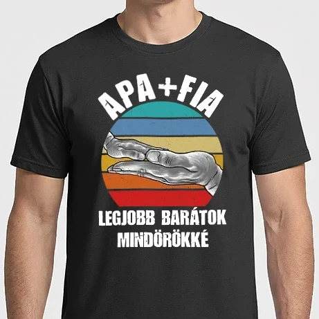 Férfi Imperial póló - Apa + Fia - Legjobb barátok mindörökké light