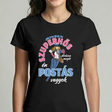 Női Imperial póló - Szuperhős postás