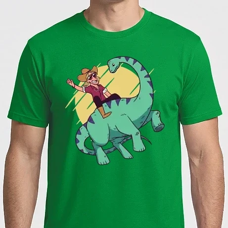 Férfi Imperial póló - Cowboy Dinoszaurusz