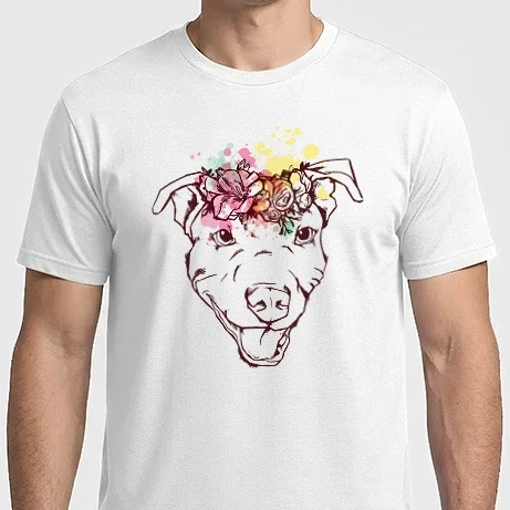 Férfi Imperial póló - Floral Pitbull